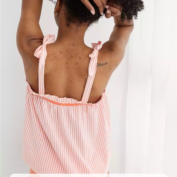NWT aerie woven tie shoulder tank top - Picture 2 of 12